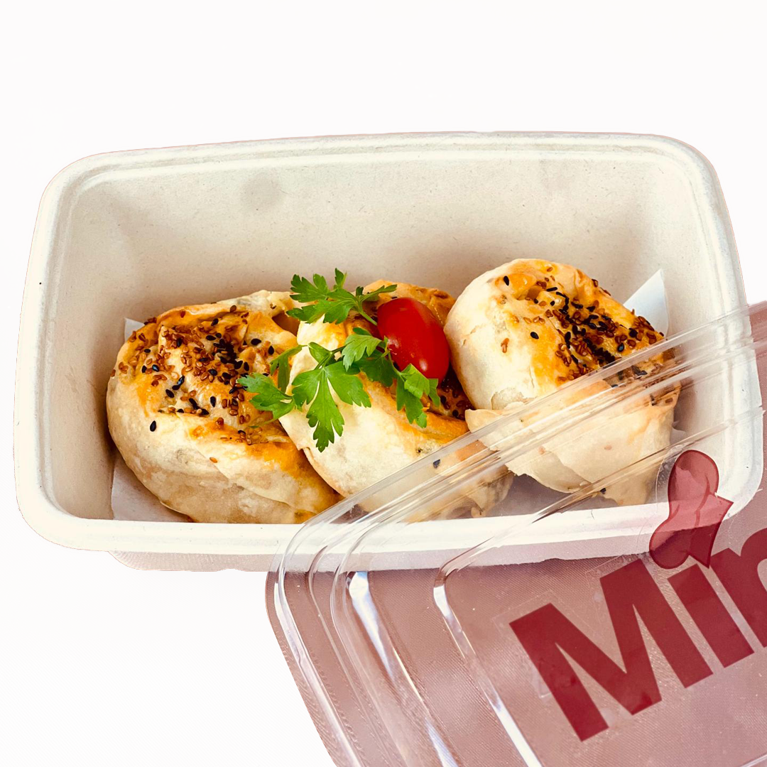 Baked Rose burak stuffed with mix cheese (2 pcs)